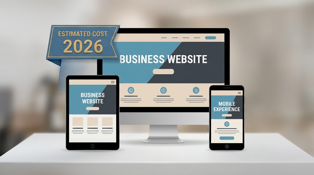 professional business website design on desktop tablet and mobile