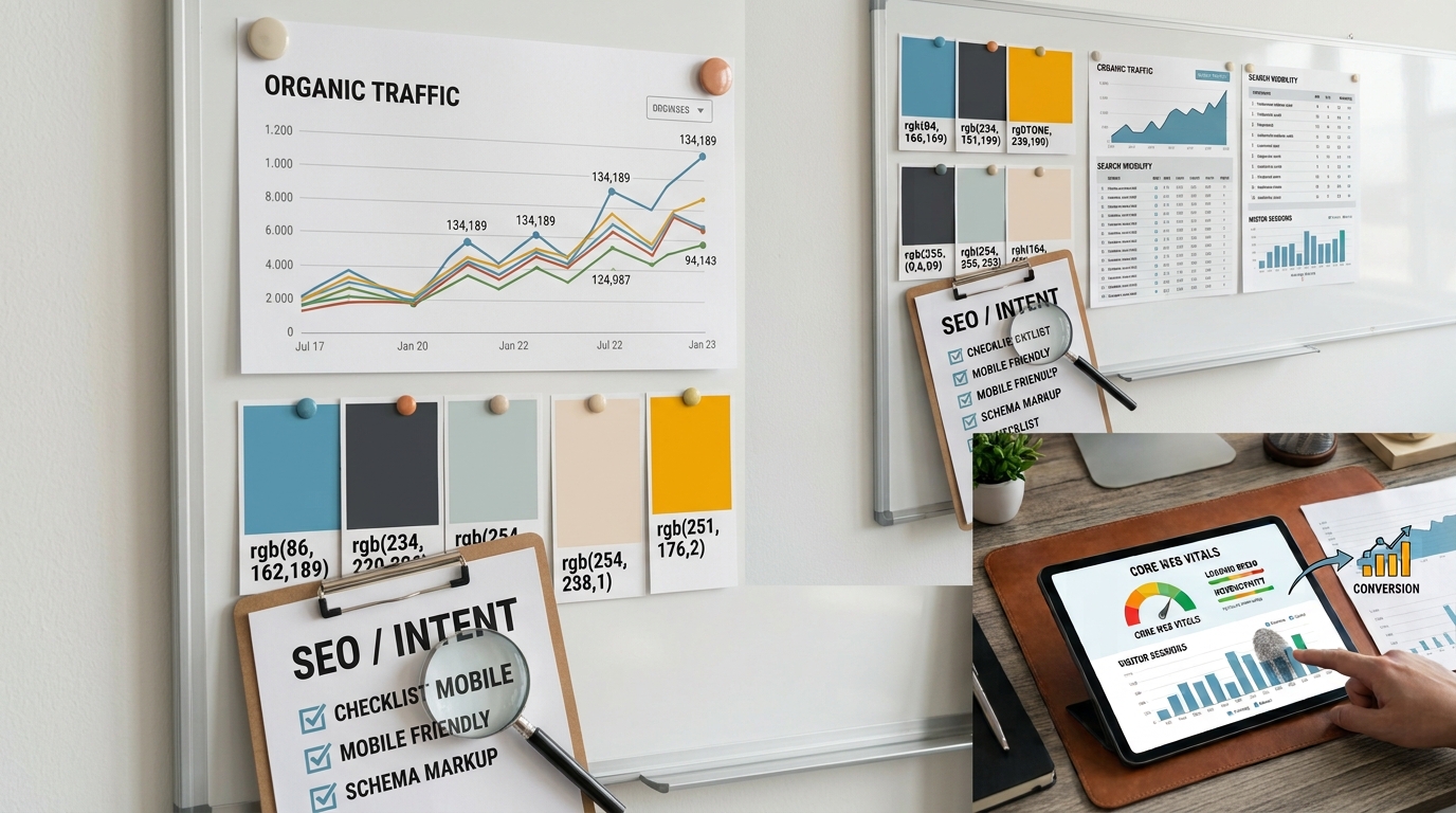 SEO optimized business website search visibility