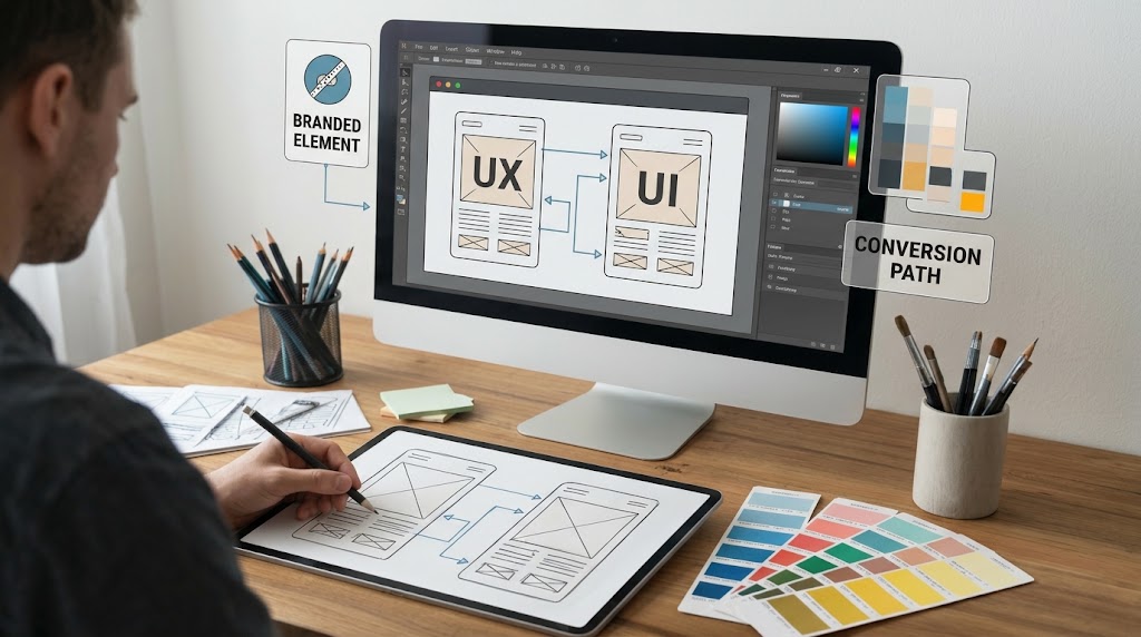 business website planning and UX design